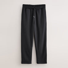 Load image into Gallery viewer, Black Straight Fit Brushback Heavyweight Joggers