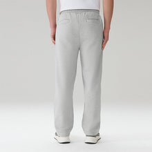 Load image into Gallery viewer, Grey Marl Straight Fit Brushback Heavyweight Joggers