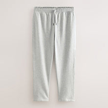 Load image into Gallery viewer, Grey Marl Straight Fit Brushback Heavyweight Joggers