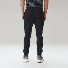 Load image into Gallery viewer, Black Skinny Fit Brushback Joggers