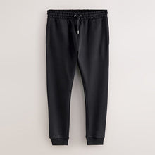 Load image into Gallery viewer, Black Skinny Fit Brushback Joggers