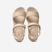 Load image into Gallery viewer, JAZSUNY Lightweight Women's Sandals Beige Leather