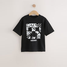 Load image into Gallery viewer, Black Creeper Single Minecraft T-Shirt (3-12yrs)