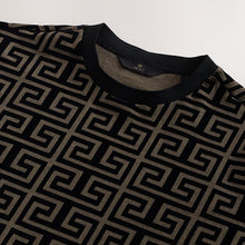 Load image into Gallery viewer, Black/Gold Smart Flocked T-Shirt