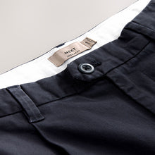 Load image into Gallery viewer, Blue Single Pleat Regular Relaxed Tapered Fit Stretch Chinos Trousers