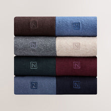 Load image into Gallery viewer, Blue/Grey/Green Embroidered Lasting Fresh Socks