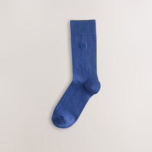 Load image into Gallery viewer, Blue/Grey/Green Embroidered Lasting Fresh Socks