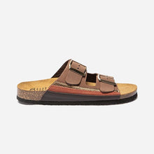 Load image into Gallery viewer, Women's Fancy Leather Mules and Brown Buckles