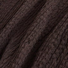 Load image into Gallery viewer, Chocolate Brown Textured Wide Leg Trousers