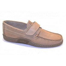 Load image into Gallery viewer, Men's Boat Shoes Scratch Leather Beige