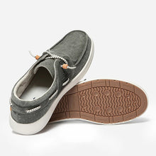 Load image into Gallery viewer, Boat Shoes Men Textile Lightweight Green Dark GEOBOAT