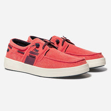 Load image into Gallery viewer, Boat Shoes Men Red & Navy GEOBOAT