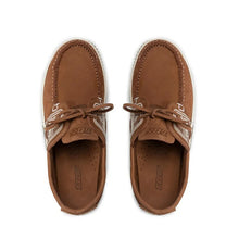 Load image into Gallery viewer, Men's Boat Shoes Tan Leather