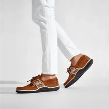 Load image into Gallery viewer, Men's Boat Shoes Tan Leather