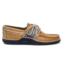 Load image into Gallery viewer, Men's Boat Shoes Camel Leather
