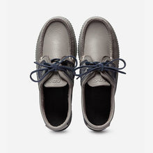 Load image into Gallery viewer, Men's Boat Shoes Grey Leather
