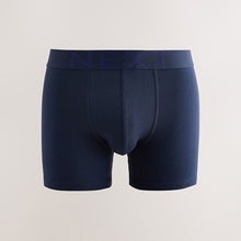 Load image into Gallery viewer, Navy Blue 5 Pack Cotton Rich Trunk Boxers