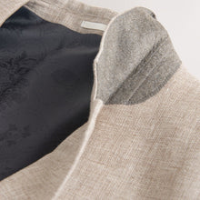 Load image into Gallery viewer, Neutral Tailored Fit N. Premium Linen Blend Texture Suit Jacket