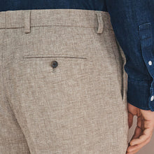 Load image into Gallery viewer, Neutral Tailored Fit Linen Blend Texture Suit Trousers