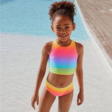 Load image into Gallery viewer, Rainbow Ombre Bikini (3-12yrs)