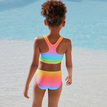 Load image into Gallery viewer, Rainbow Ombre Bikini (3-12yrs)