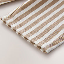 Load image into Gallery viewer, Tan/White Stripe Pull On Wide Trousers (3mths-6yrs)