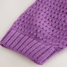 Load image into Gallery viewer, Purple Cherry Crochet Cardigan (3mths-6yrs)
