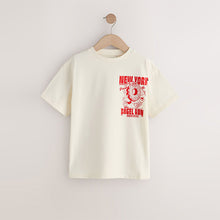 Load image into Gallery viewer, Ecru Bagel Oversized Graphic Print T-Shirt (3-12yrs)