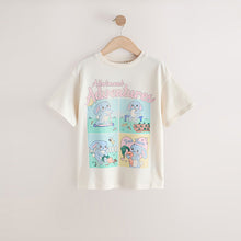 Load image into Gallery viewer, Ecru Easter Bunny Oversized Graphic Print T-Shirt (3-12yrs)