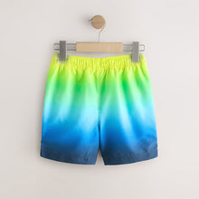 Load image into Gallery viewer, Yellow/Blue Ombre Swim Shorts (3-12yrs)