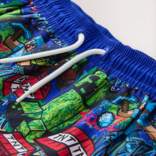 Load image into Gallery viewer, Navy Minecraft Swim Shorts (3-12yrs)