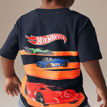 Load image into Gallery viewer, Navy Hot Wheels Short Sleeve T-Shirt (9mths-6yrs)