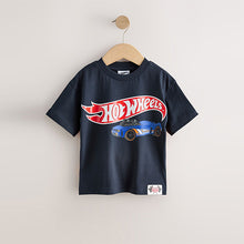 Load image into Gallery viewer, Navy Hot Wheels Short Sleeve T-Shirt (9mths-6yrs)