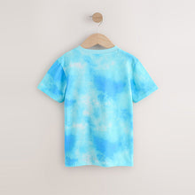 Load image into Gallery viewer, White/Blue Dragon Regular Fit Short Sleeve All-Over Print T-Shirt (6-12yrs)