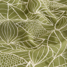 Load image into Gallery viewer, Green Textured Embroidered Tile Short Sleeve Shirt