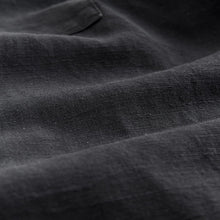 Load image into Gallery viewer, Black N.Premium Linen TENCEL™ Lyocell Blend Short Sleeve Shirt