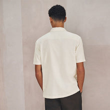 Load image into Gallery viewer, Neutral N.Premium Linen Tencel Blend Floral Print Short Sleeve Shirt