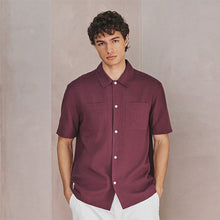 Load image into Gallery viewer, Pink N.Premium Linen Tencel Blend Short Sleeve Shirt