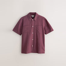 Load image into Gallery viewer, Pink N.Premium Linen Tencel Blend Short Sleeve Shirt