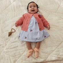 Load image into Gallery viewer, Pink Strawberry Baby Embroidered Back Cardigan (6mths-2yrs)