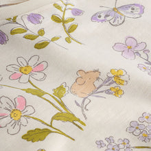 Load image into Gallery viewer, Ecru White Floral Short Sleeve Peplum T-Shirt (3mths-6yrs)