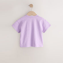 Load image into Gallery viewer, Purple Lemon Short Sleeve Embroidered T-Shirt (9mths-6yrs)