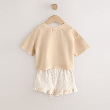 Load image into Gallery viewer, Lemon Yellow Short Sleeve T-Shirt and Shorts Set (3mths-6yrs)