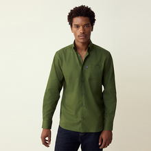 Load image into Gallery viewer, Green Regular Fit Button Down Easy Iron Oxford Shirt
