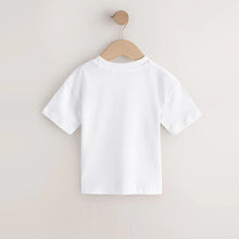 Load image into Gallery viewer, White Palm Tree Short Sleeve Small Graphic T-Shirt (3mths-6yrs)