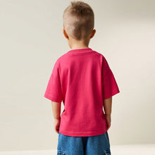 Load image into Gallery viewer, Pink Smile Short Sleeve Small Graphic T-Shirt (3mths-6yrs)
