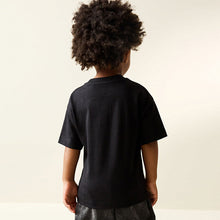 Load image into Gallery viewer, Black Smile Short Sleeve Small Graphic T-Shirt (3mths-6yrs)