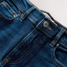 Load image into Gallery viewer, Dark Blue Mid Rise Stretch Bootcut Jeans