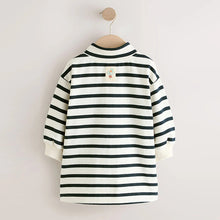 Load image into Gallery viewer, Monochrome Quarter Zip Sweat Dress (3mths-6yrs)