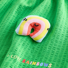 Load image into Gallery viewer, Green Rainbow Jersey Dress (3mths-6yrs)